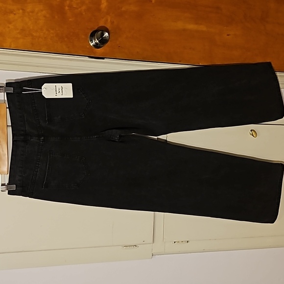 NWT Distressed Wide-leg Jeans L - Picture 3 of 8